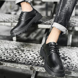 Advbridge Mens Luxury Casual Genuine Leather Cowhide Hale and Hearty Work Shoes Comfortable Inside Handmade Trend Classic Large Size38-47