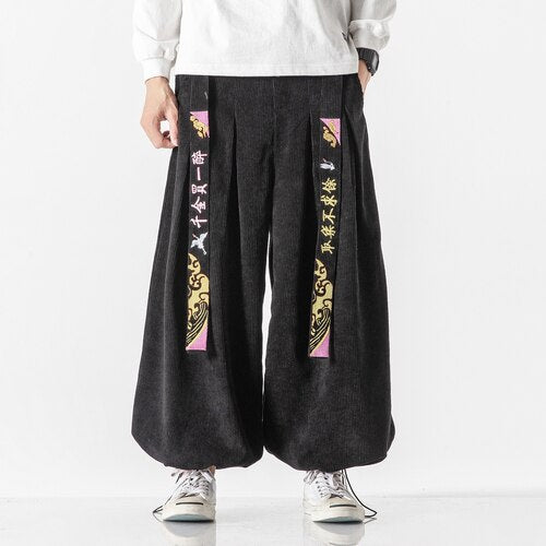 Advbridge Oversized Harem Pants for Men Japanese Fashion Trends Harajuku Streetwear Teens Baggy Cargo Trousers Loose Wide Leg Sweatpants