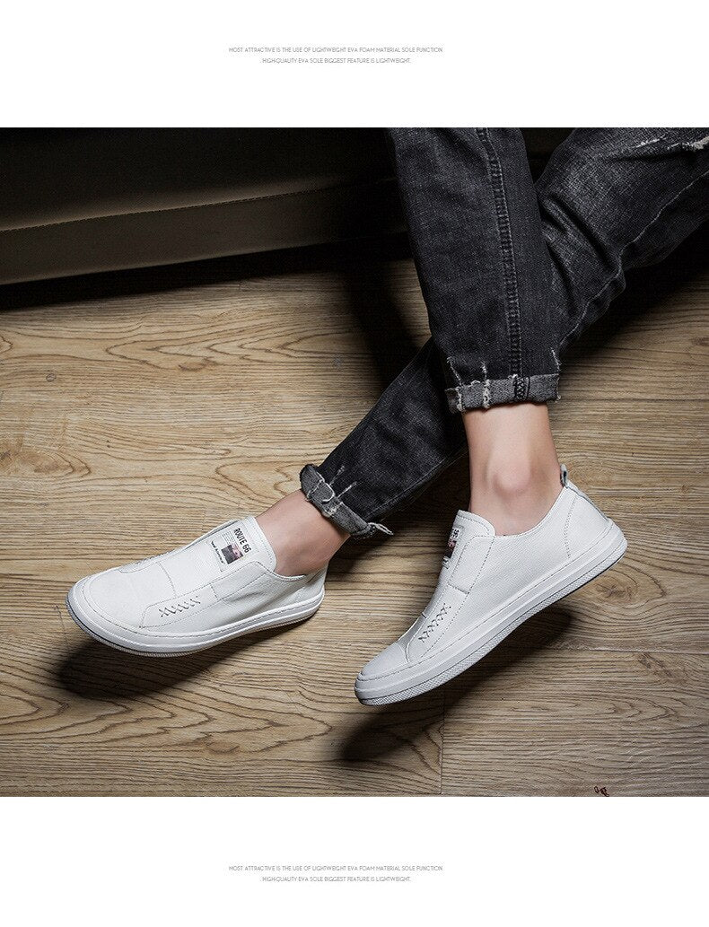 Advbridge Men's shoes Korean casual shoes travel shoes simple and versatile fashion white shoes trendy shoes