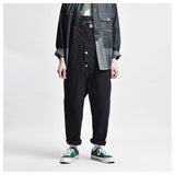 Advbridge Male Japan Harajuku Streetwear Hip Hop Jumpsuit Bib Trousers Overalls Men Women Couple Loose Casual Wide Leg Cargo Pants