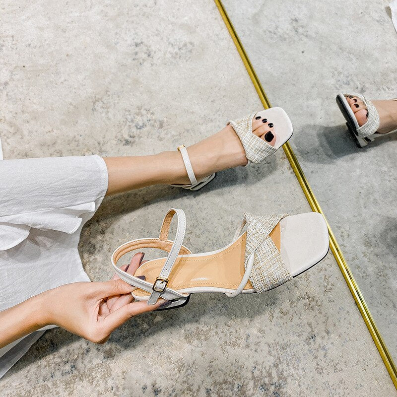 Advbridge Gladiator Sandals Women's Summer Footwear Platform Shoes Women Sandals 2022 Wedges Summer Shoes Woman Heels Sandles Large Size