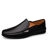 Advbridge Boat Shoes Mens Shoes Lightweight Leather Casual Loafers Man Fashion Moccasins Driving Footwear Slip on Men Shoes Flat Designer