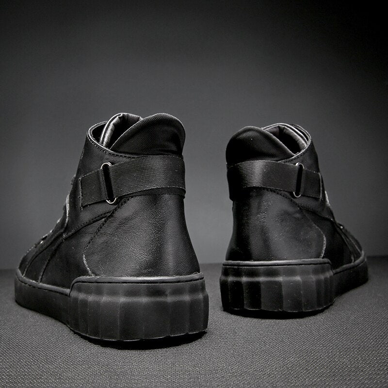 Advbridge Men casual shoes Hip-hop highloafers spring autumn men moccasins shoes genuine leather men's flats shoes Autumn And Winter