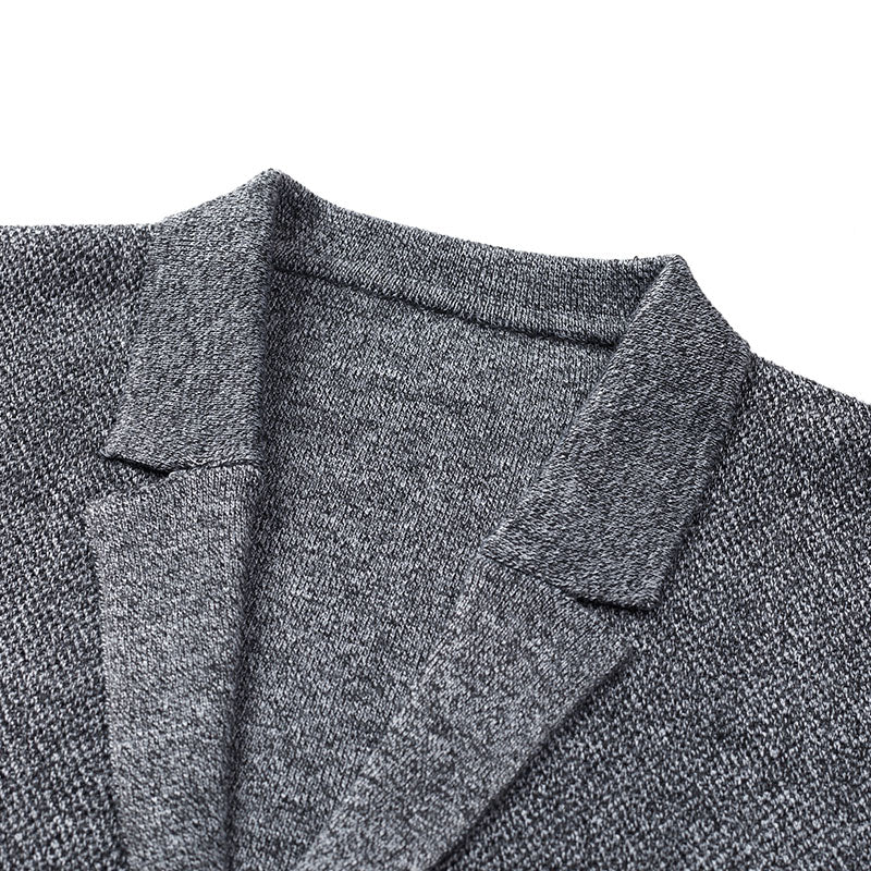 Advbridge New Arrival Autumn Mens Clothing Oversize Knitted Black Blazers Mens Khaki Cardigan For Mens Vintage Stylish Knitted Jacket