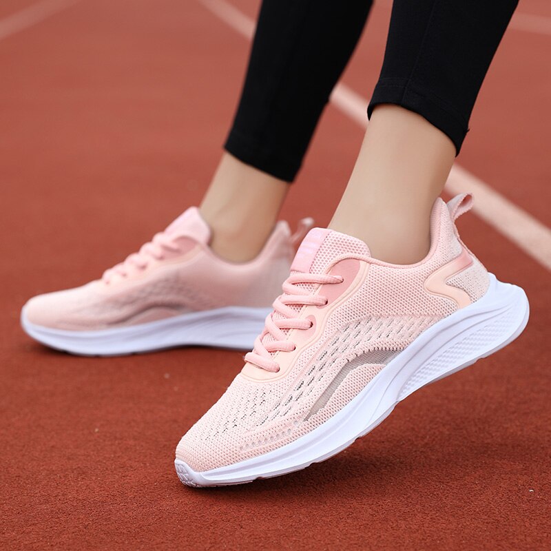 Advbridge New Women's Shoes Breathable Sneakers Brand Running Shoes Casual Sports Shoes  Outdoor Light Lace Fitness Shoes SD-203