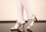 Advbridge High Heels Sandals Women Summer Shoes Woman Party Shoes Fashion Women Sandals Square Heel 7cm A2265