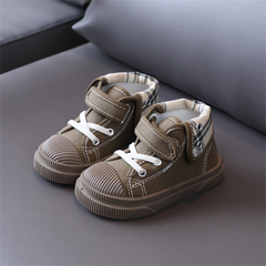 Autumn Children Canvas Shoes Fashion Breathable Baby Toddler Shoes Rubber Non-Slip Flanging Boys Girls Sneakers