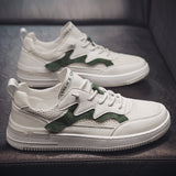 Advbridge Summer New Typical Style Men Casual Shoes Lace Up Mesh  White Board Shoes Shoes Comfortable Low-top Leather Breathable Sneakers