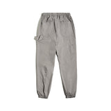 Advbridge Tooling Print Letter Cargo Pants Men Elastic Waist Pant SolidCotton Pocket Casual Vintage Men's Trendy Overalls