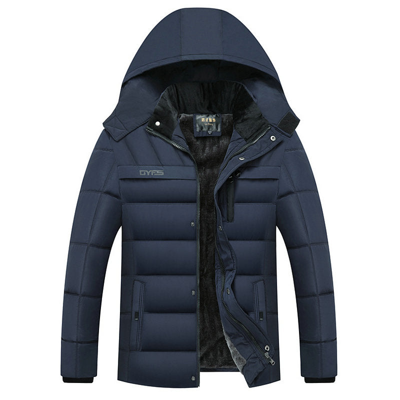 Advbridge Parka Men Coats Winter Jacket Men Thicken Hooded Waterproof Outwear Warm Coat Fathers Clothing Casual Men Overcoat