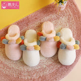 Advbridge Warm Faux Fur Shoes Woman Fashion Indoor Slippers Soft Plush Anti-slip Girls Home Floor Slipper Comfortable Ladies Furry Slides