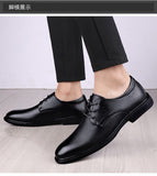 Advbridge autumn new men's leather shoes business casual shoes men's leather Korean soft-soled dress shoes wedding shoes