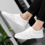 Advbridge Men White Shoes Man Fashion Oxfords Men Shoes Plus Size 38-48 Lightweight Walking Breathable Genuine Leather Male Formal Shoes