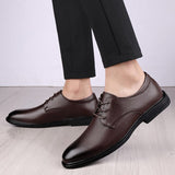 Advbridge autumn new men's leather shoes business casual shoes men's leather Korean soft-soled dress shoes wedding shoes