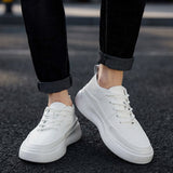Advbridge Men's Casual Shoes Black Leather Flats Size 39-44 Graffiti  Sneakers Designer Shoes Men Hiking Leisure Shoes %