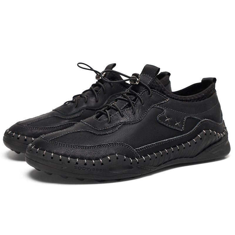 Advbridge Men's shoes spring and autumn new fashion all-match shoes men's leather sports casual shoes British style business shoes
