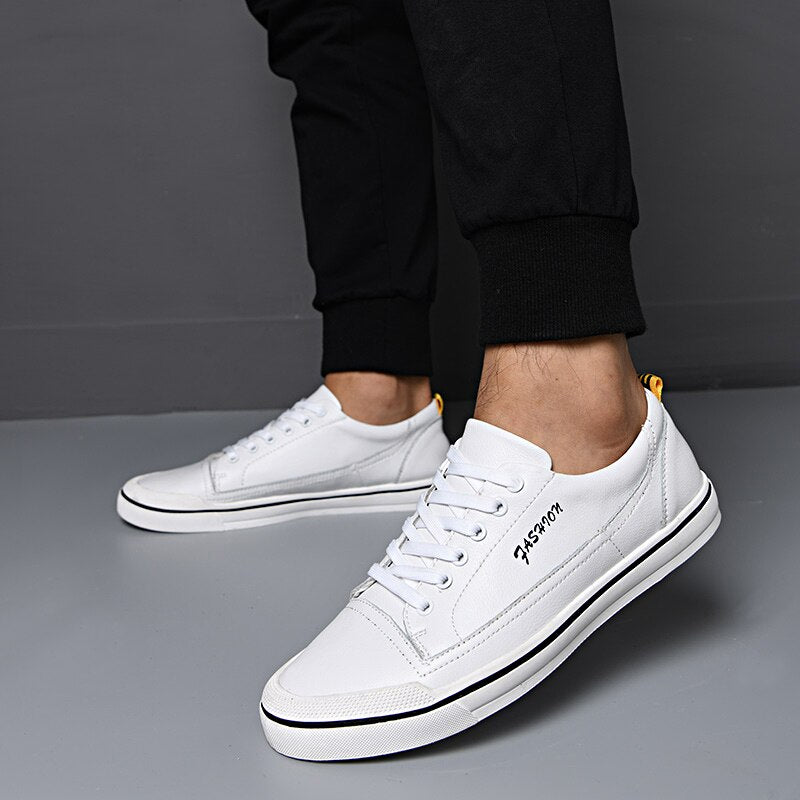 Advbridge men Casual Shoes White genuine Leather Shoes Men Breathable fashion Shoes Sneakers Loafers Men's Moccasins Chaussure Homme