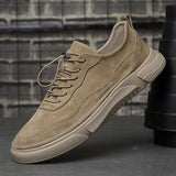 Advbridge Men Casual Shoes Leather Loafers Fashion Sneakers Men Shoes Retro Korean Shoe