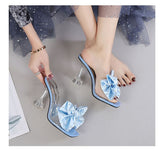 Advbridge 2023 Summer High Heels Shoes Women Modern Sandals Flower Shoes Brand Women Sandals Ladies Heels Black Blue Plus Size 42 A3536