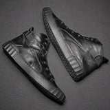 Advbridge Men casual shoes Hip-hop highloafers spring autumn men moccasins shoes genuine leather men's flats shoes Autumn And Winter