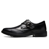 Advbridge 100% Genuine Leather Men Shoes England Business Dress Casual Comfortable Dad Shoes Men Scalp Non-slip Footwear Big Size 47
