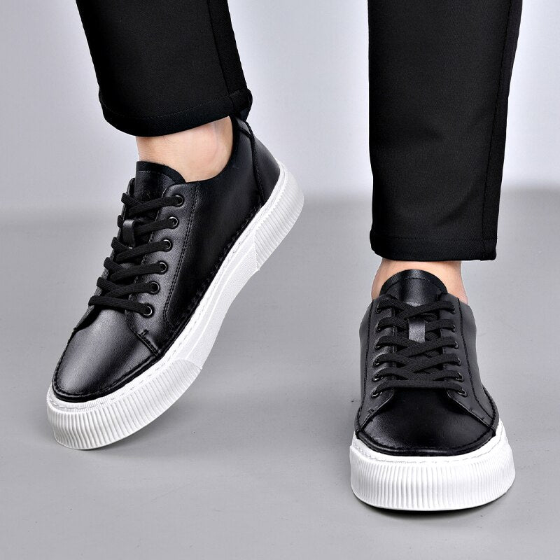 Advbridge White Men's Sneakers New Light Casual Shoes for Men Breathable Black Men Shoes Skateboard Mens Sneakers Retro Tooling Flats