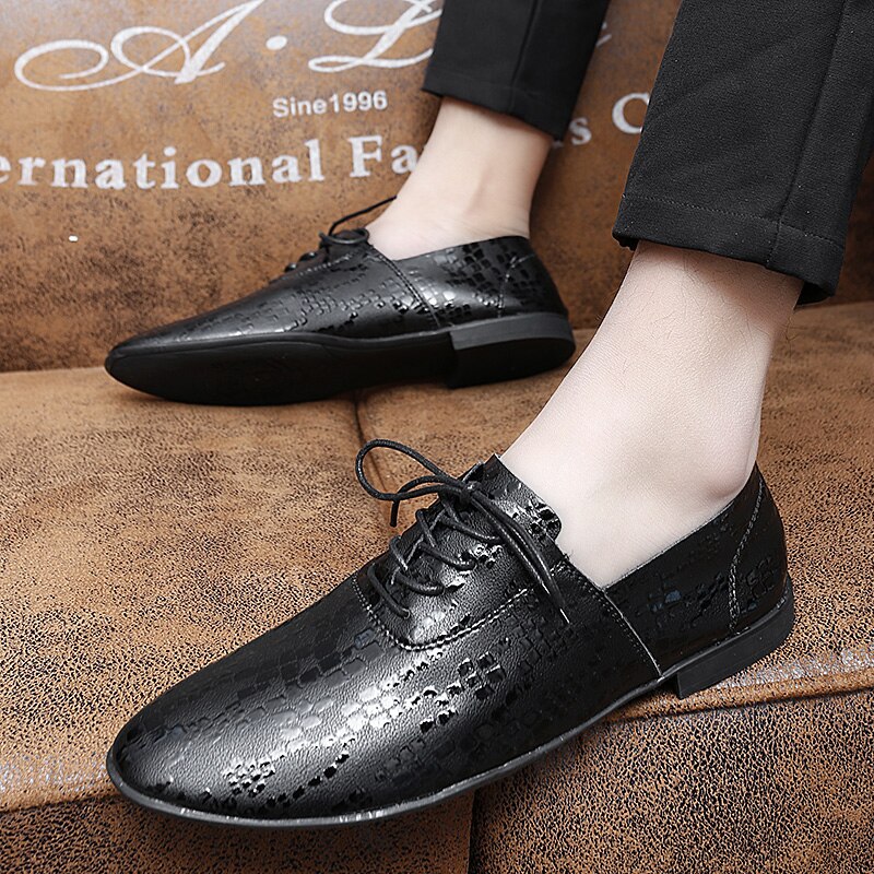 Advbridge Newest Formal Shoes Dress Fashion Men Loafers Genuine Leather Oxford Shoes for Men Moccasins Wedding Shoes Male Driving Flats