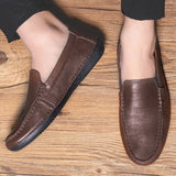 Advbridge spring and autumn new cowhide men's leather fashion casual shoes all-match business shoes driving shoes wedding shoes