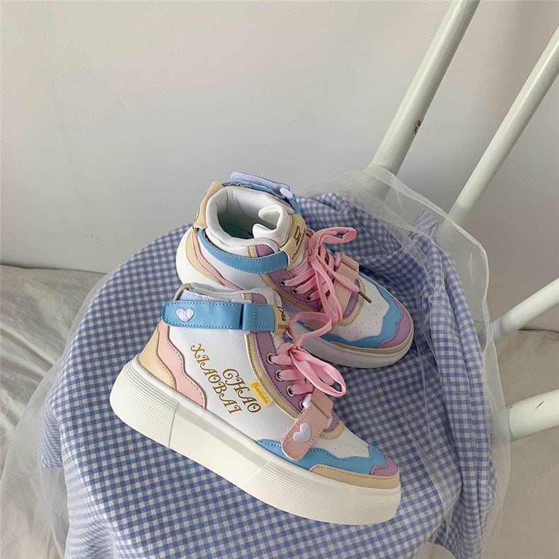 Advbridge Low Heel Sweet Girls Female Kawaii Japanese Cute Anime Lolita Sneakers Women Harujuku Cosplay Loli Student Sports Running Shoes