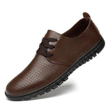 Advbridge Men White Shoes Man Fashion Oxfords Men Shoes Plus Size 38-48 Lightweight Walking Breathable Genuine Leather Male Formal Shoes