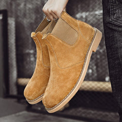 Advbridge Winter Chelsea Boots Men Leather Shoes Men Ankle Boots Fashion Brand Autumn Winter Male Footweat New