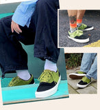 Advbridge Classic Suede Skateboard Shoes Unisex Vulcanized Rubber Outsoles Low-top Sneakers Lace-Up Closure Sport Shoe Zapatillas