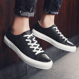 Advbridge Men Shoes Spring Mens Wild Flat Shoes Non-slip Board Shoe  Genuine Leather Men's Shoes Fashion Casual Breathable Sneakers