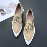 Advbridge INS women shoes Genuine Leather 22-24.5 cm length pumps women shoes Sheep suede pointed toe female+shoes yellow shoes