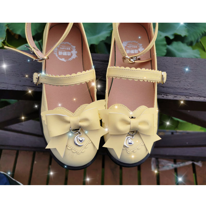 Advbridge Japanese sweet lolita shoes kawaii girl tea party princess kawaii shoes pointed retro lace bowknot women shoes loli cosplay cos