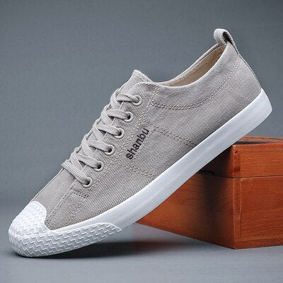 Advbridge Man Canvas Shoes Low Bottom Tide Fashion Leisure Shoes Joker For Cloth Sneakers For Men