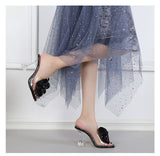 Advbridge 2023 Summer High Heels Shoes Women Modern Sandals Flower Shoes Brand Women Sandals Ladies Heels Black Blue Plus Size 42 A3536
