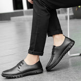 Advbridge Men White Shoes Man Fashion Oxfords Men Shoes Plus Size 38-48 Lightweight Walking Breathable Genuine Leather Male Formal Shoes