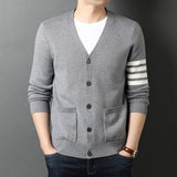 Advbridge Top Grade New Autum Winter Brand Fashion Knitted Men Cardigan Sweater Black Korean Casual Coats Jacket Mens Clothing S-3XL