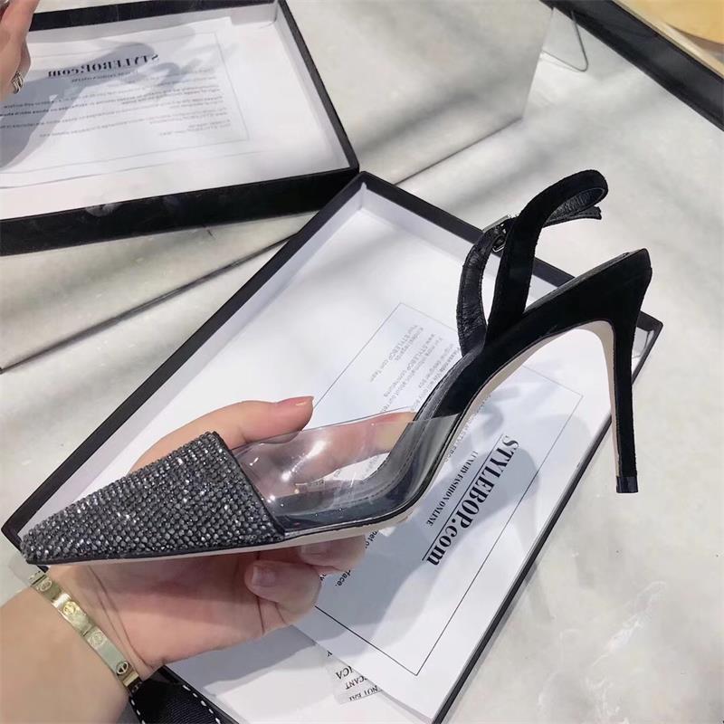 Advbridge The Transparency Of The Same Paragraph With A High Sense Of The Naked Color Spell With The Tip Of A Fine Diamond Sandals