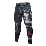 Advbridge Men tracksuit T shirts +Pants Suit MMA Long Sleeve T-shirt Men's Compression Shirt Fitness Bodybuilding MMA Rashguard Sport Suit