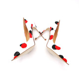Advbridge spring new style white patent leather with black red circle pointed toe women lady 120mm high heel shoes on sale size 33
