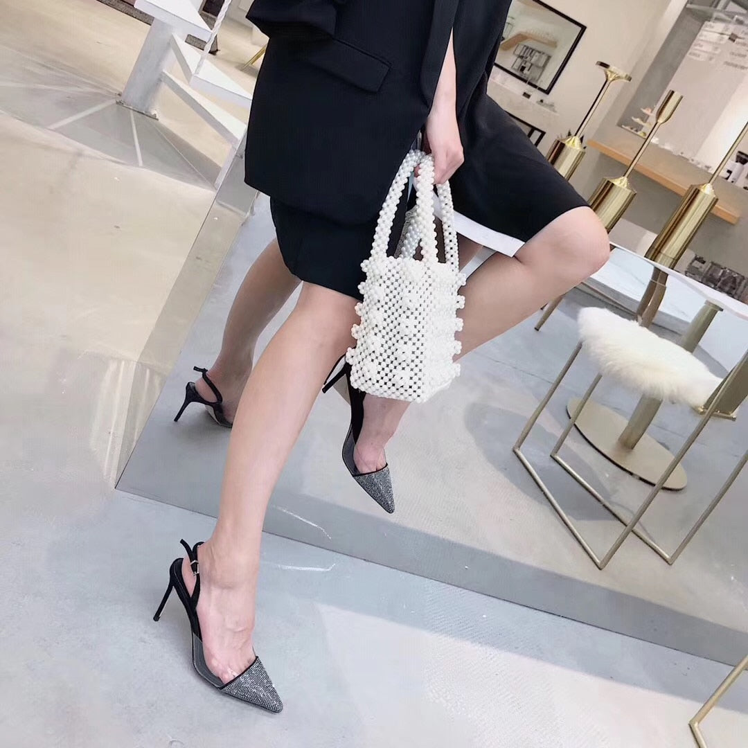 Advbridge The Transparency Of The Same Paragraph With A High Sense Of The Naked Color Spell With The Tip Of A Fine Diamond Sandals