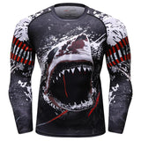 Advbridge Men tracksuit T shirts +Pants Suit MMA Long Sleeve T-shirt Men's Compression Shirt Fitness Bodybuilding MMA Rashguard Sport Suit