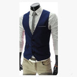 2022 New Arrival Dress Vests For Men Slim Fit Mens Suit Vest Male Waistcoat Gilet Homme Casual Sleeveless Formal Business Jacket