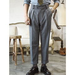 Advbridge CK-0009  High Quality Super Warm Mens  Vintage Casual Style 400 Gsm 75% Wool Gurkha Pants