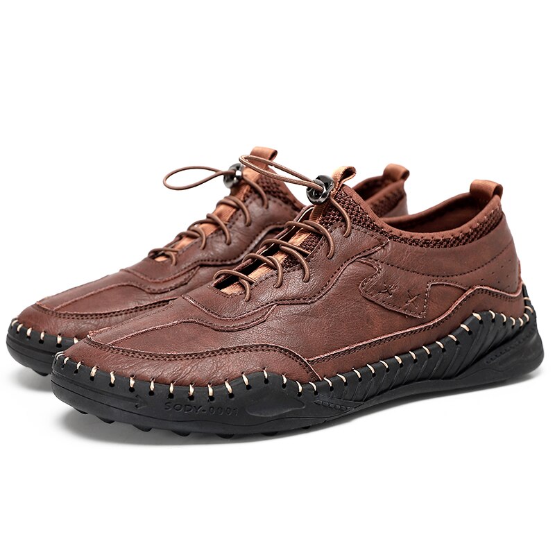 Advbridge Men's shoes spring and autumn new fashion all-match shoes men's leather sports casual shoes British style business shoes