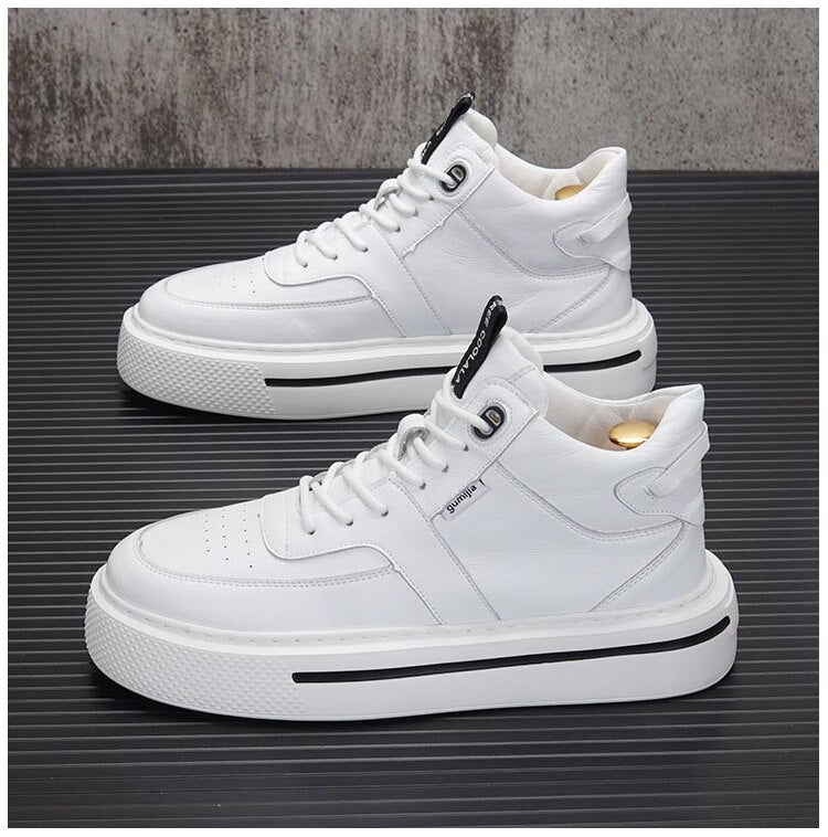 Advbridge Fashion Men Casual Shoes Sneakers High Tops Shoes Height Increasing Shoes ankle boots