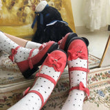Advbridge Japanese sweet lolita shoes kawaii girl tea party princess kawaii shoes pointed retro lace bowknot women shoes loli cosplay cos