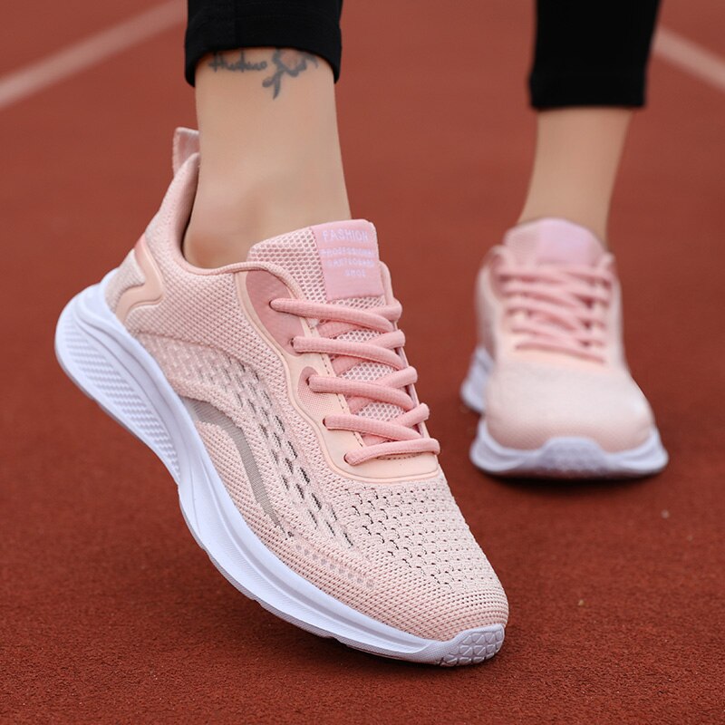 Advbridge New Women's Shoes Breathable Sneakers Brand Running Shoes Casual Sports Shoes  Outdoor Light Lace Fitness Shoes SD-203